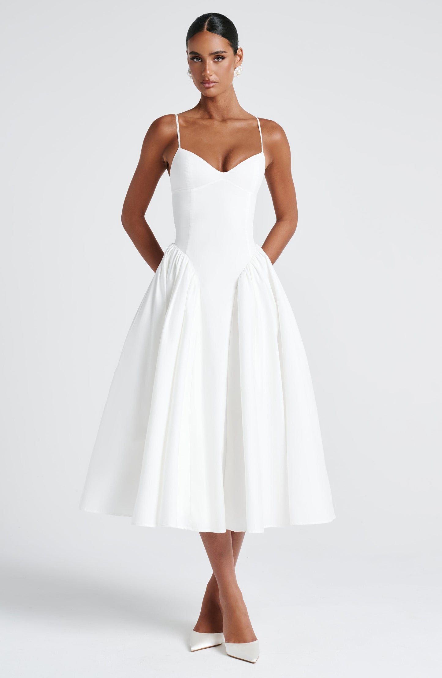 Diana | Women's Sophisticated A-line Midi Dress