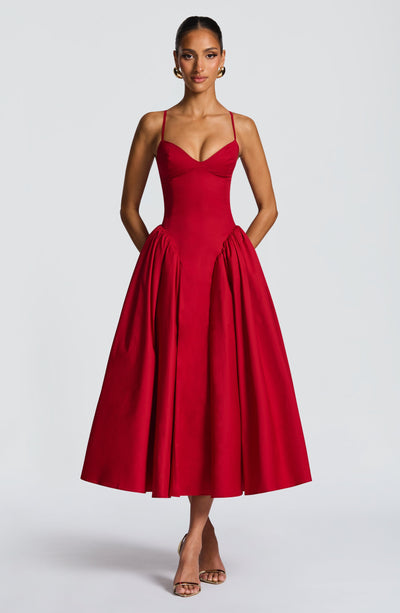 Diana | Women's Sophisticated A-line Midi Dress