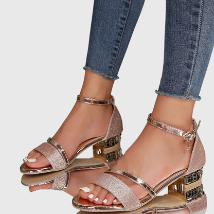Amber | Women's Strappy Low Heeled Sandals