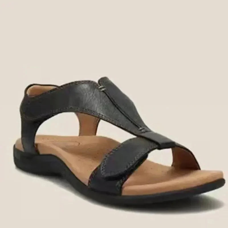 Sienna | Women's Comfortable T-Strap Leather Sandals