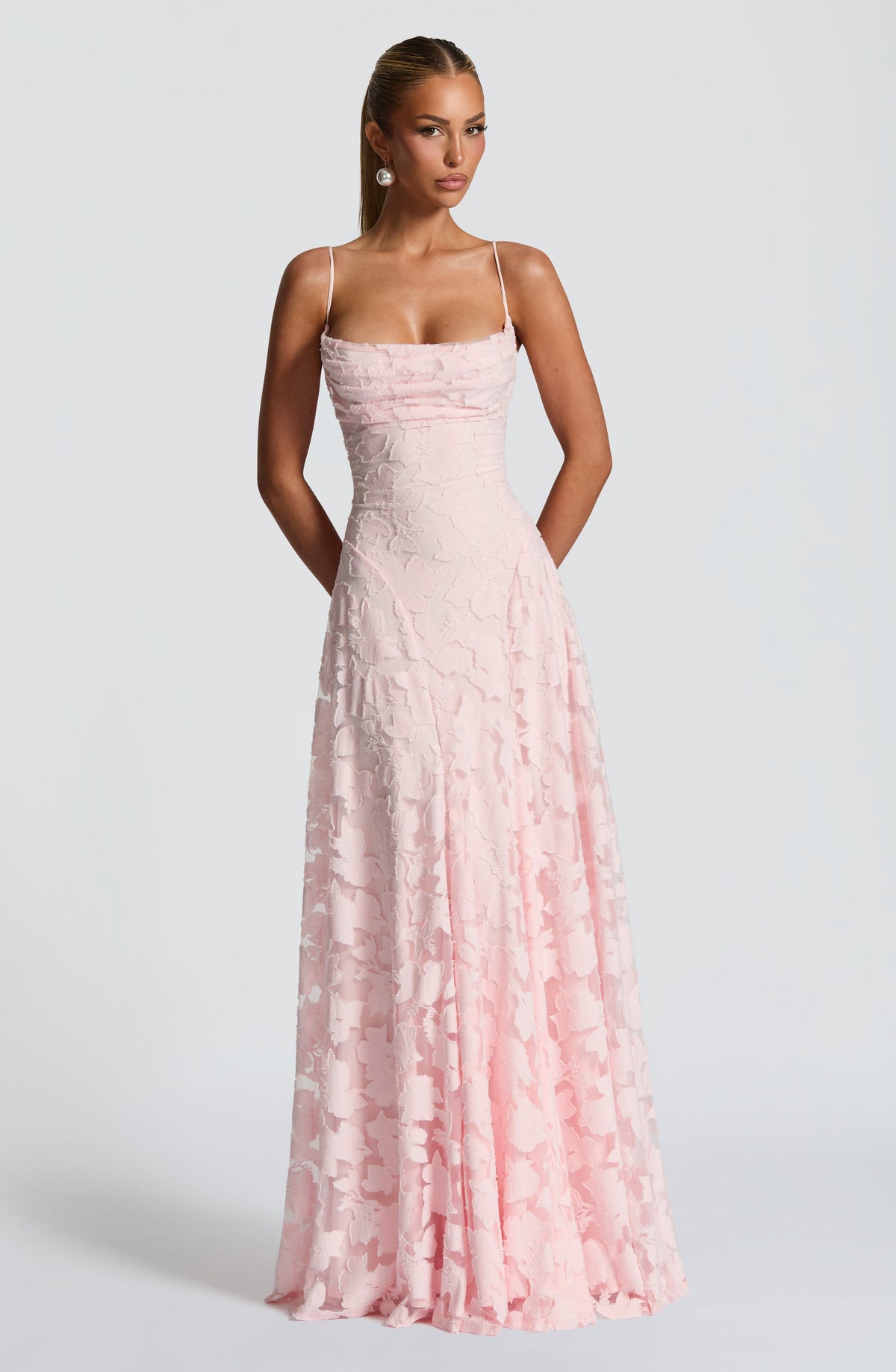 Lisanne | Women's Elegant Embroidered Maxi Evening Dress