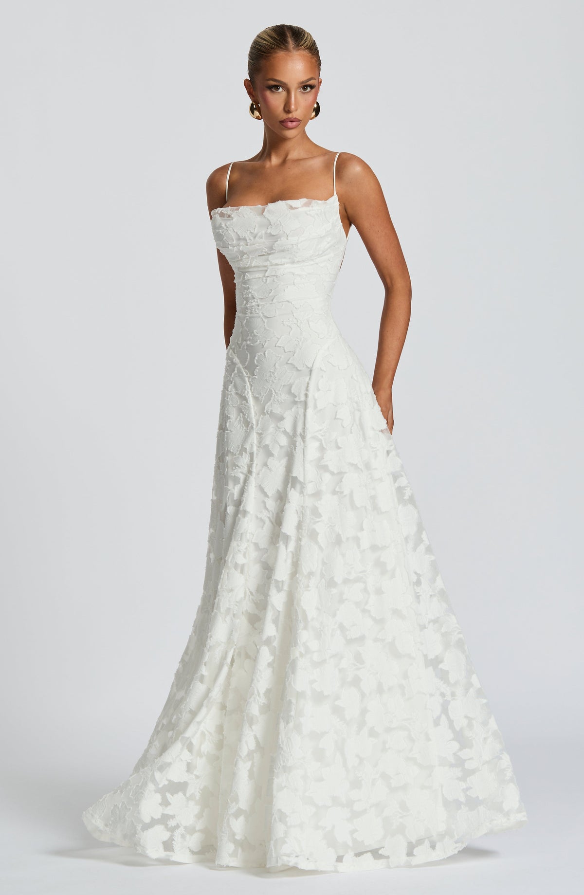 Lisanne | Women's Elegant Embroidered Maxi Evening Dress