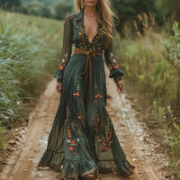 Chloe | Women's Bohemian Wedding Guest Dress Maxi Dress