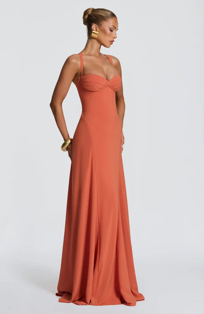 Emma | Women's Sweetheart Wedding Guest Maxi Dress