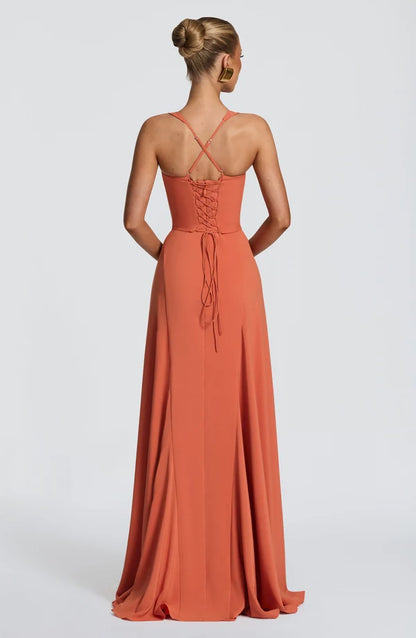 Emma | Women's Sweetheart Wedding Guest Maxi Dress