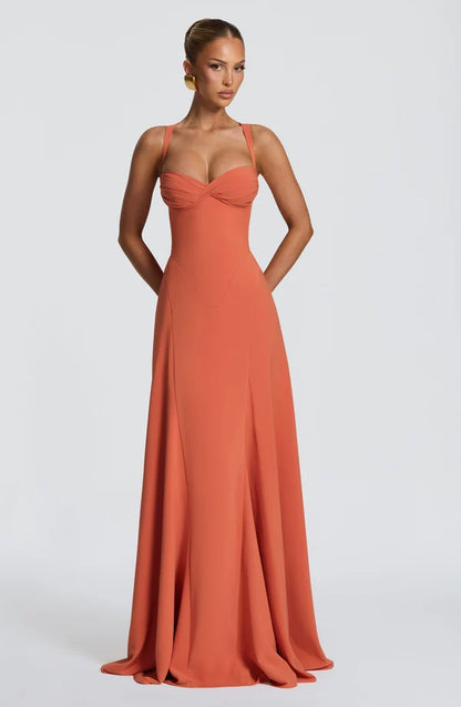 Emma | Women's Sweetheart Wedding Guest Maxi Dress