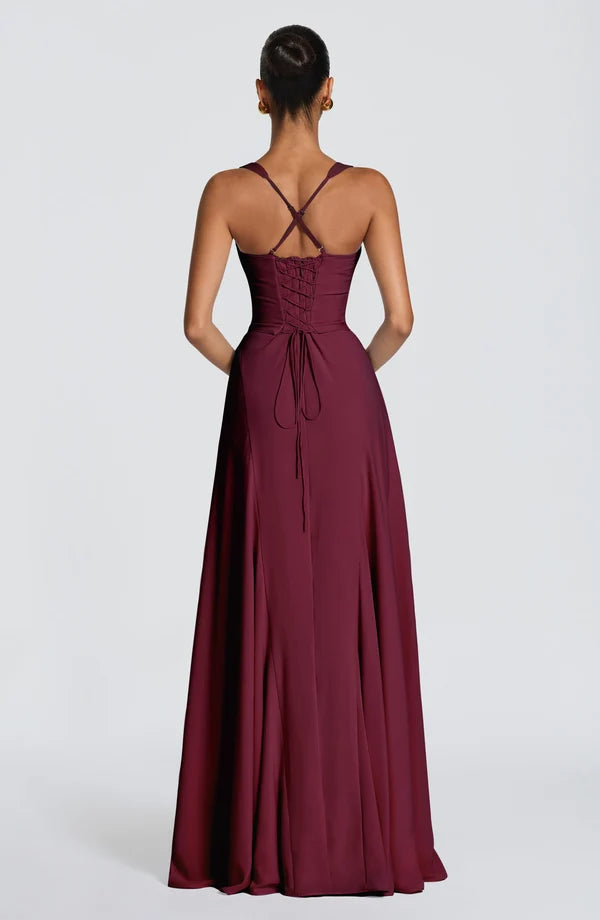 Emma | Women's Sweetheart Wedding Guest Maxi Dress