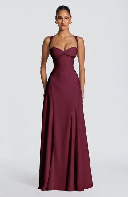 Emma | Women's Sweetheart Wedding Guest Maxi Dress