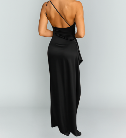 Jane | Women's One-Shoulder High-Slit Maxi Gown