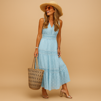 Jasmine | Women's Boho V-Neck Maxi Dress