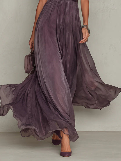 Jessica | Women's Romantic Flowing Lace-Detail Maxi Dress