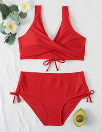 Laura | Women's Twist-Front Two Piece Bikini Set