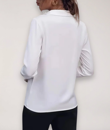 Lexi | Women's Classic Button-Front Collared Blouse