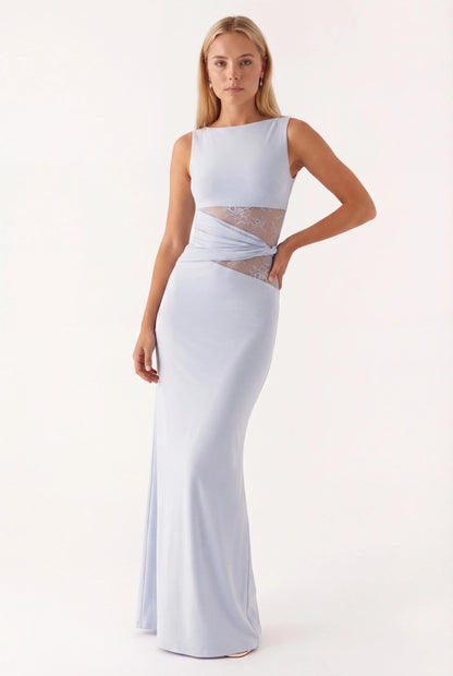 Lola | Women's Sleeveless Lace-Panel Maxi Dress