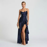 Violet | Women's Elegant Asymmetric Maxi Dress