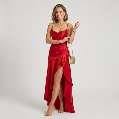 Violet | Women's Elegant Asymmetric Maxi Dress