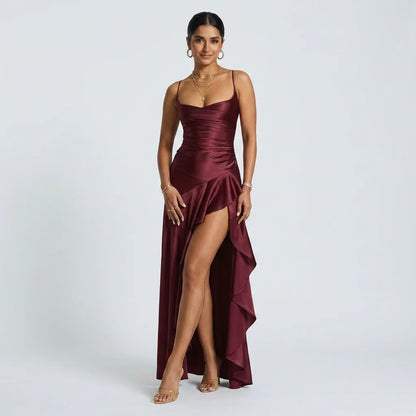 Violet | Women's Elegant Asymmetric Maxi Dress