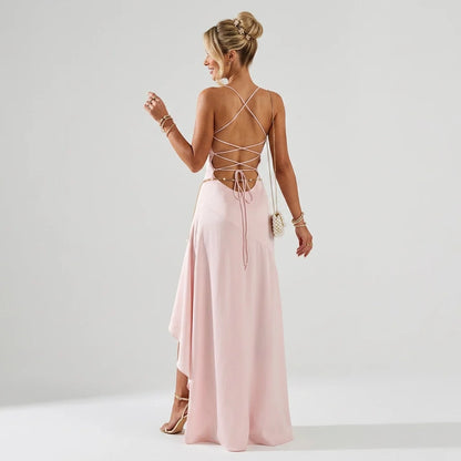 Violet | Women's Elegant Asymmetric Maxi Dress