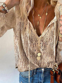 Michelle | Women's Casual V-Neck Boho Blouse