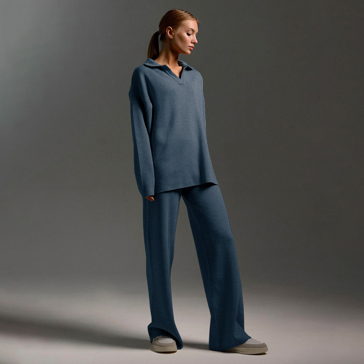 Millie | Women's Relaxed Collared Polo Trousers Set