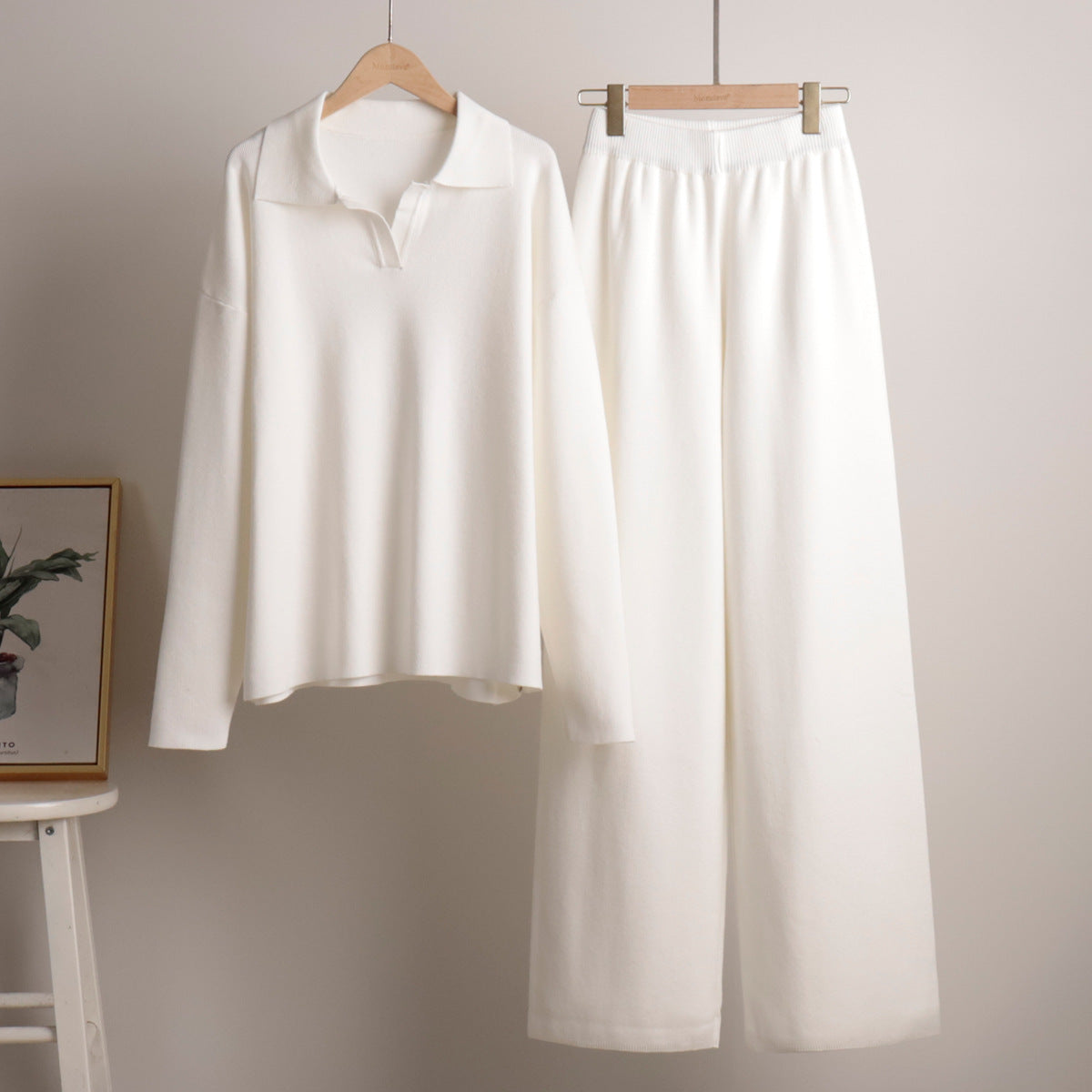 Millie | Women's Relaxed Collared Polo Trousers Set
