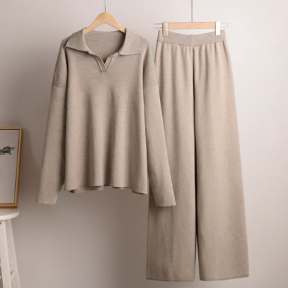Millie | Women's Relaxed Collared Polo Trousers Set