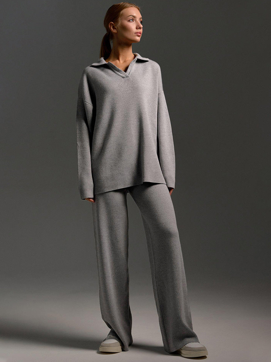 Millie | Women's Relaxed Collared Polo Trousers Set