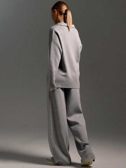 Millie | Women's Relaxed Collared Polo Trousers Set
