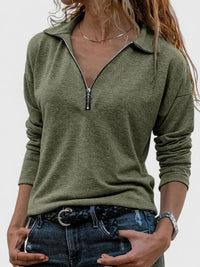Rosie | Women's Casual Collared Half-Zip Pullover