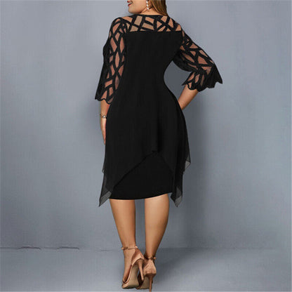 Isabella | Women's Elegant Layered Midi Dress