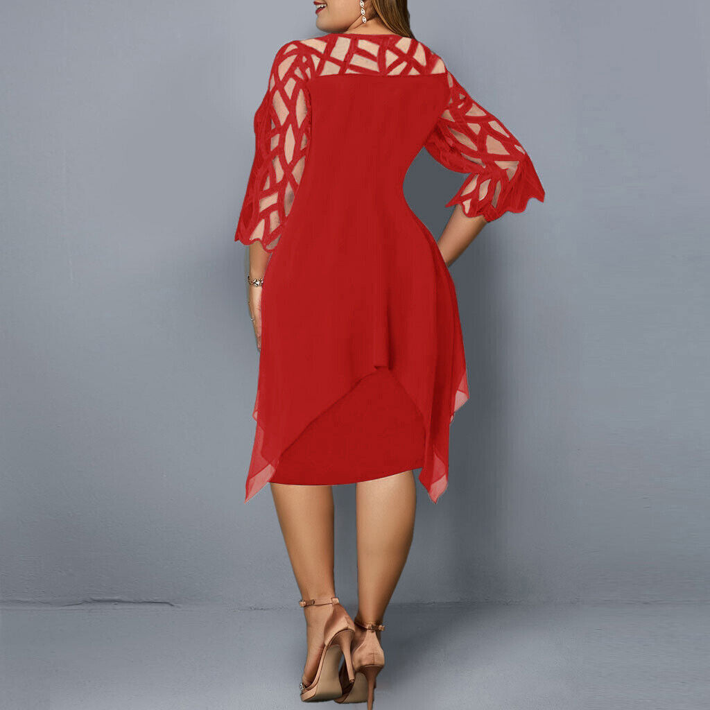Isabella | Women's Elegant Layered Midi Dress