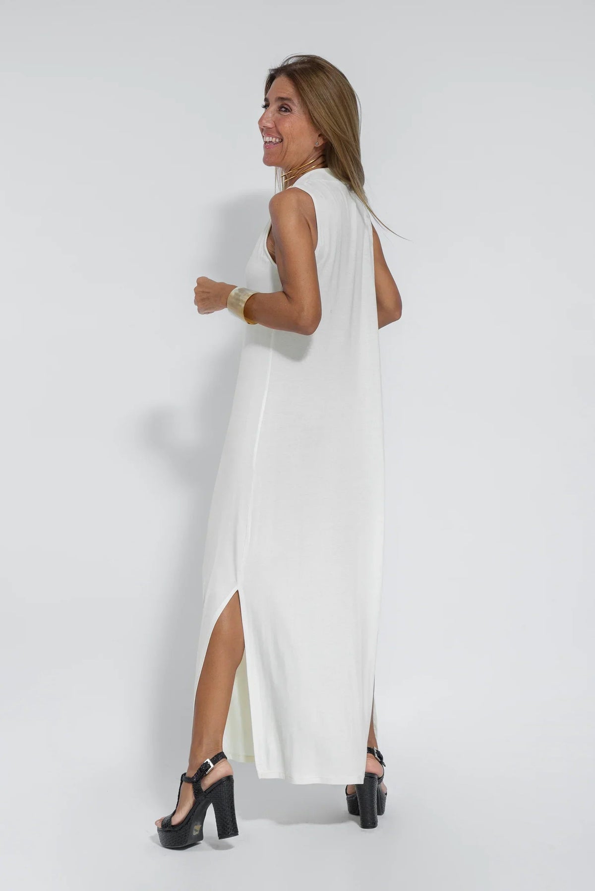 Sienna | Women's Sleeveless V-Neck Maxi Dress