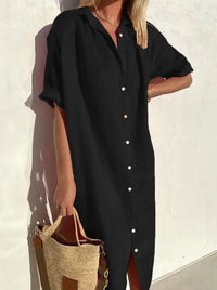 Sophie | Women's Relaxed Button-Down Shirt Dress