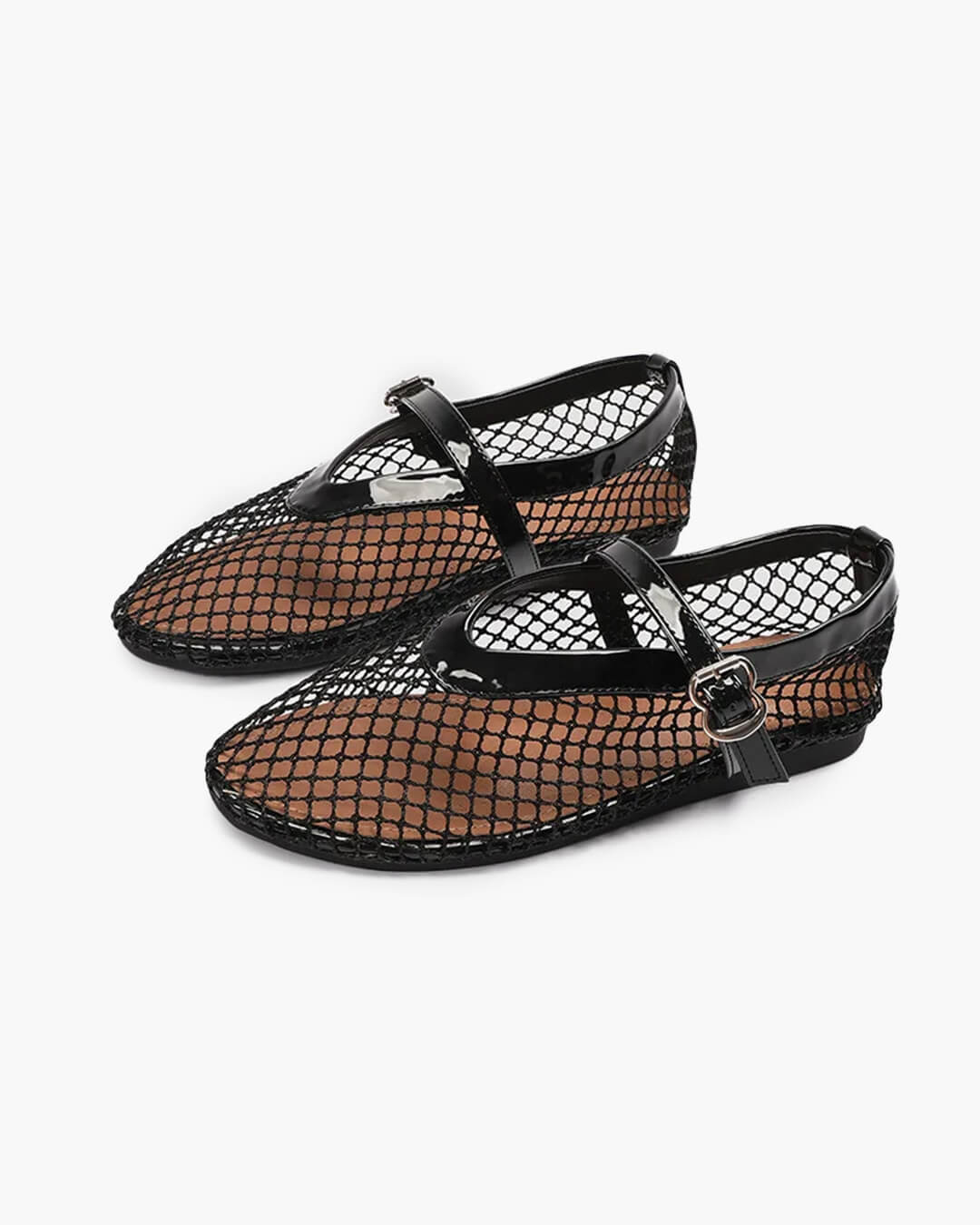 Summer | Women's Fishnet Ballerina's Mary Jane Flats