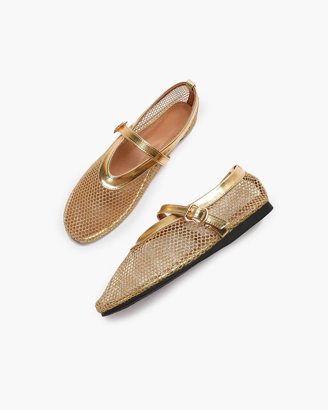 Summer | Women's Fishnet Ballerina's Mary Jane Flats
