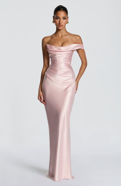 Sophia | Women's One Shoulder Satin Evening Dress