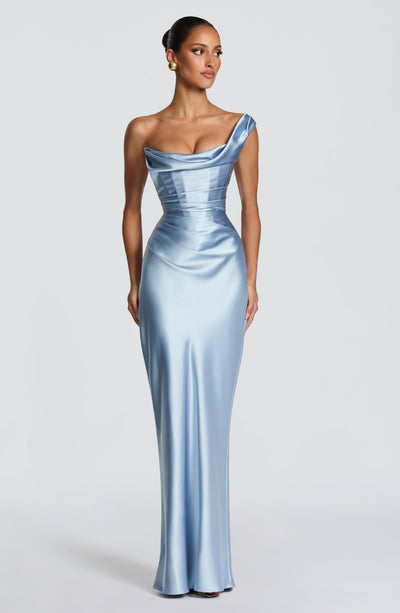 Sophia | Women's One Shoulder Satin Evening Dress