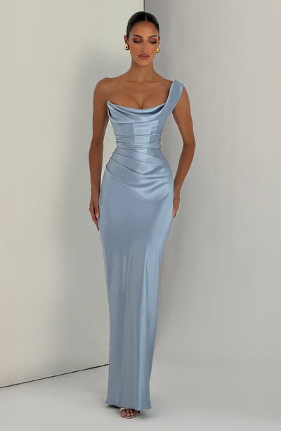 Sophia | Women's One Shoulder Satin Evening Dress