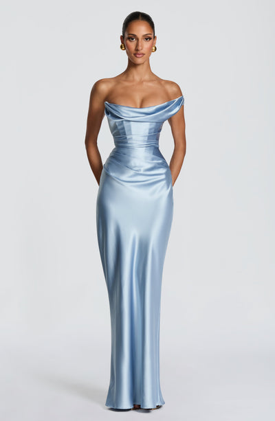 Sophia | Women's One Shoulder Satin Evening Dress
