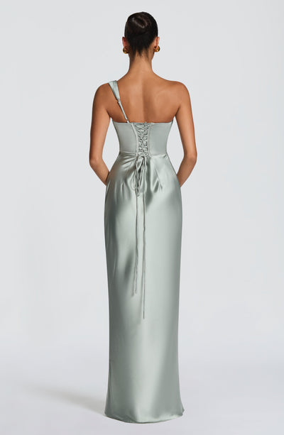 Sophia | Women's One Shoulder Satin Evening Dress